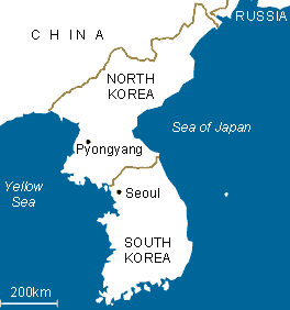 Korea - what a lot of coastline © SW